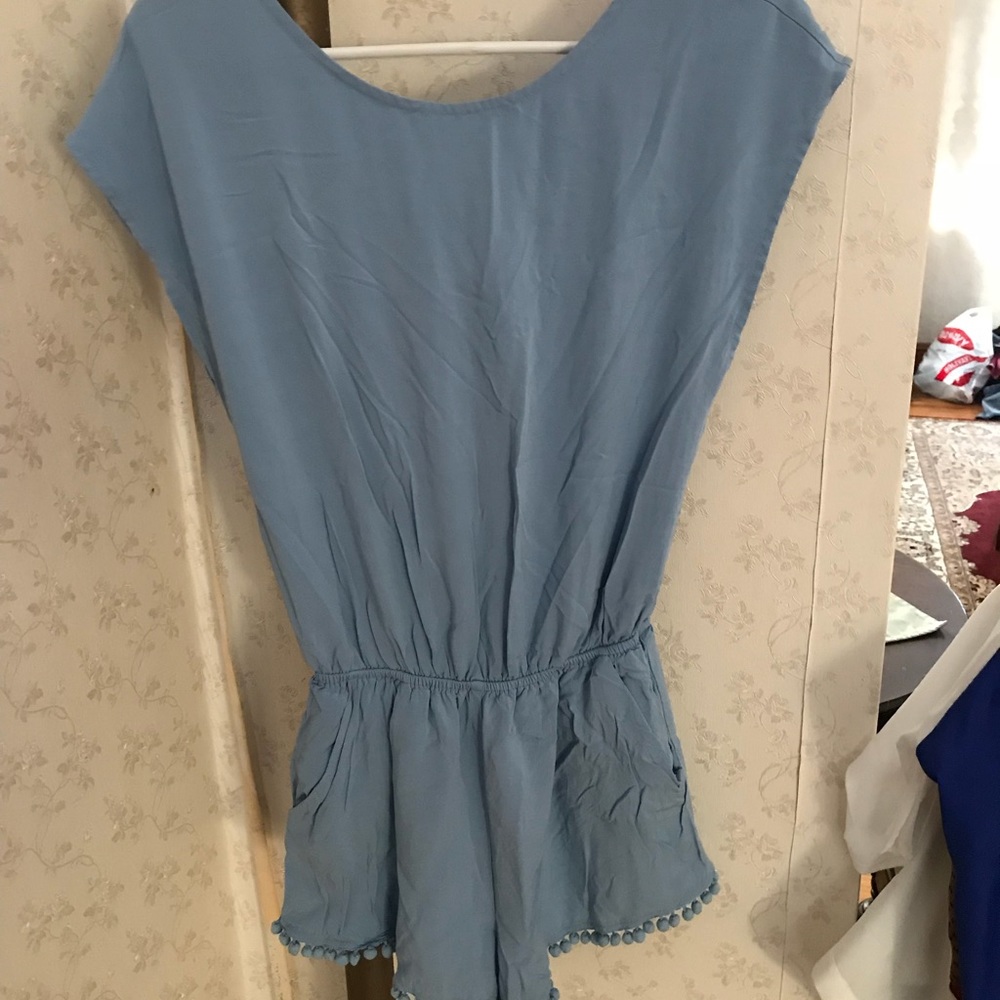 Forever 21 Baby Blue Romper